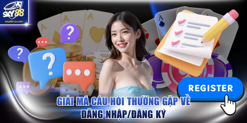 Giải mã câu hỏi thường gặp về đăng nhập/đăng ký